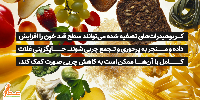 راه های لاغر کردن صورت | کربوهیدرات‌ها