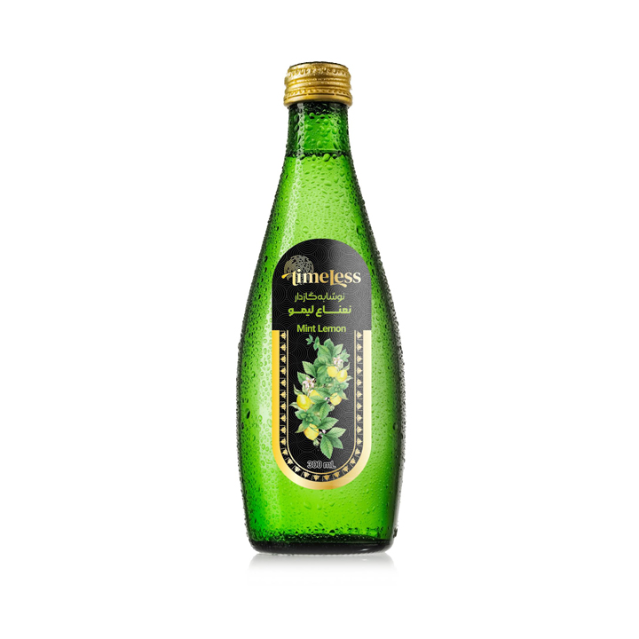 نوشابه گازدار تایم لس با طعم نعنا لیمو